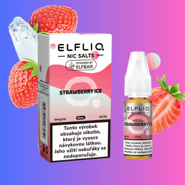 ElfBar Salt Strawberry Ice - Ledová jahoda 10ml