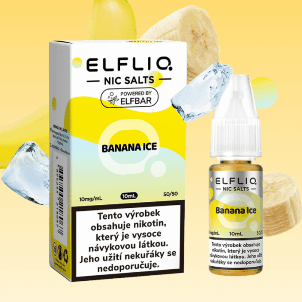 Elfliq Salt Banana Ice - Ledový banán 10ml