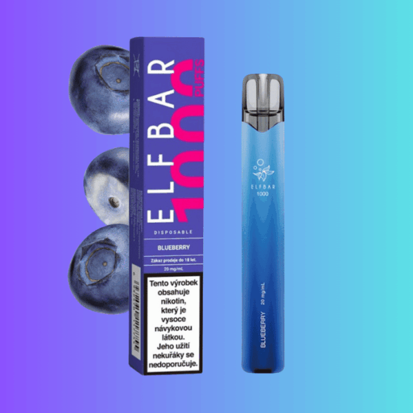 Elf Bar 1000 Blueberry - Sladké borůvky 20mg