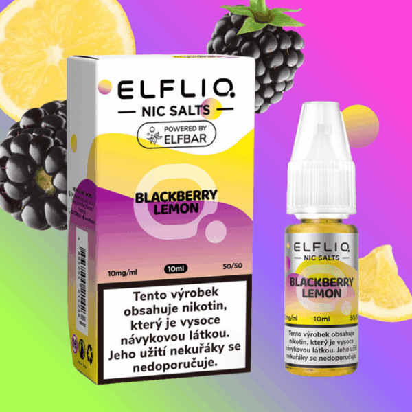 Elfliq Salt Blackberry Lemon - Ostružina s citronem 10ml