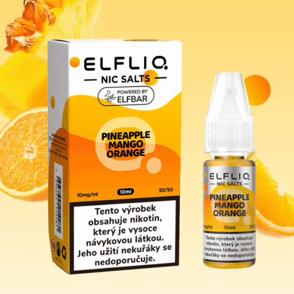 Elfliq Salt Pineapple Mango Orange - Ananas, mango, pomeranč 10ml