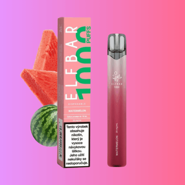 Elf Bar 1000 Watermelon - Sladký meloun 20mg
