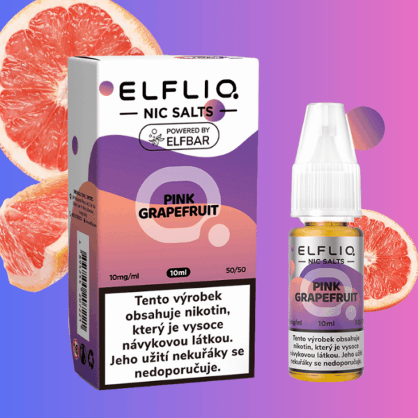 Elfliq Salt Pink Grapefruit - Svěží grapefruit 10ml
