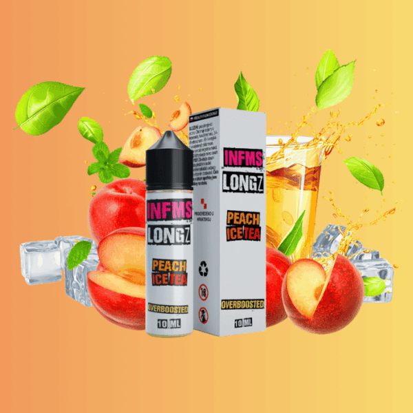 Infamous LongZ příchuť Peach Ice Tea