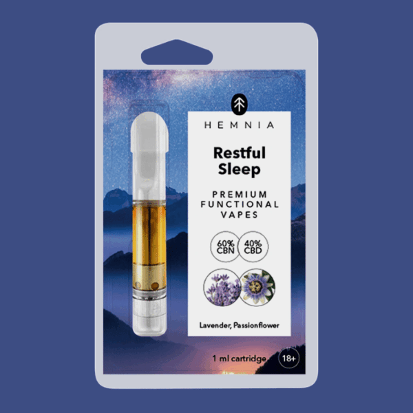 Hemnia Restful Sleep Cartridge 40 % CBD, 60 % CBN