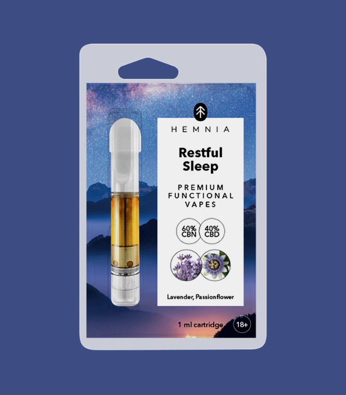 Hemnia Restful Sleep Cartridge 40 % CBD, 60 % CBN