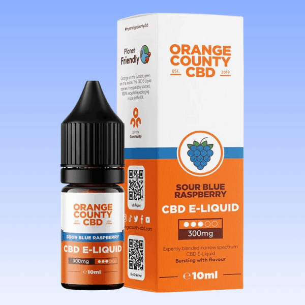 Orange County CBD E-Liquid Sour Blue Raspberry 300 mg