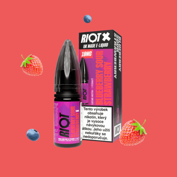 RIOT X Salt Blueberry Sour Strawberry - Kyselá borůvka a jahoda